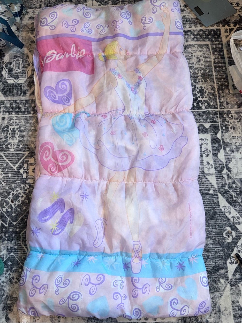 Barbie Pink and Blue Ballerina Sleeping Bag